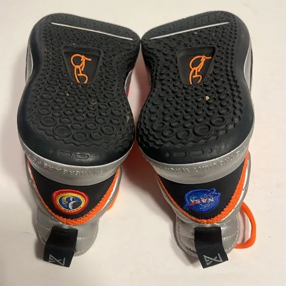 Nike PG Paul George NASA GS Black Orange Basketball Sneakers Shoes 5.5Y