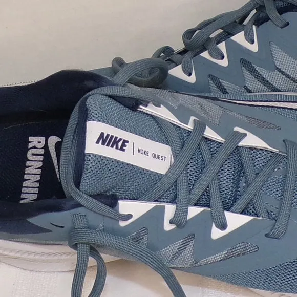 NIKE QUEST ( 3 ) OZONE BLUE PHOTON DUST RUNNUNG SHOES SNEAKERS