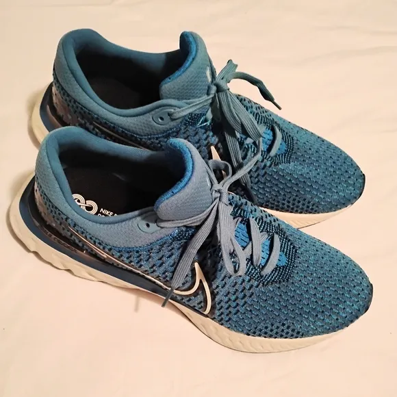 Nike React Infinity Run Flyknit 3 Dutch Blue Athletic Running Shoes