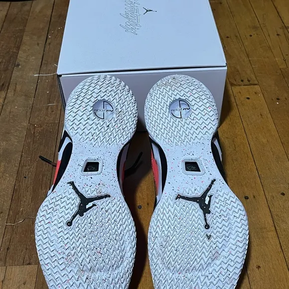 Nike Red and Black Air Jordan XXXVI with Breathable Upper and Sleek Design