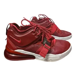 Nike Red Athletic Shoes with Cushioned Sole and Breathable Upper