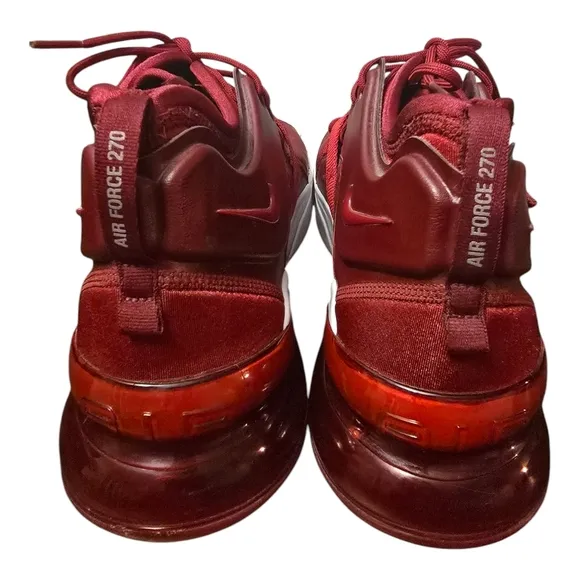 Nike Red Athletic Shoes with Cushioned Sole and Breathable Upper