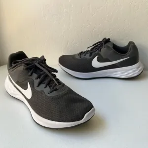 Nike Revolution 6 Running Shoes Comfort Cushioned Breathable Gray Men's Size 10