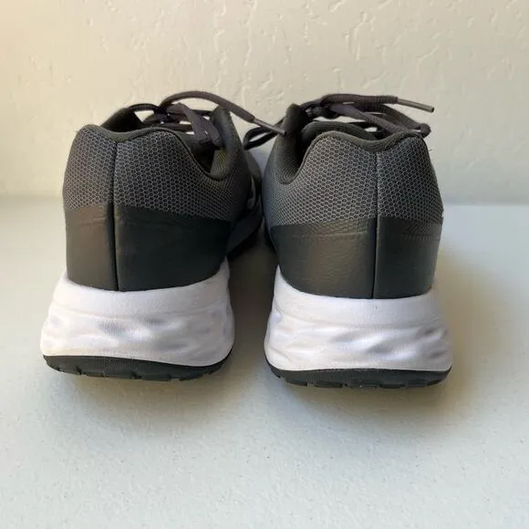 Nike Revolution 6 Running Shoes Comfort Cushioned Breathable Gray Men's Size 10