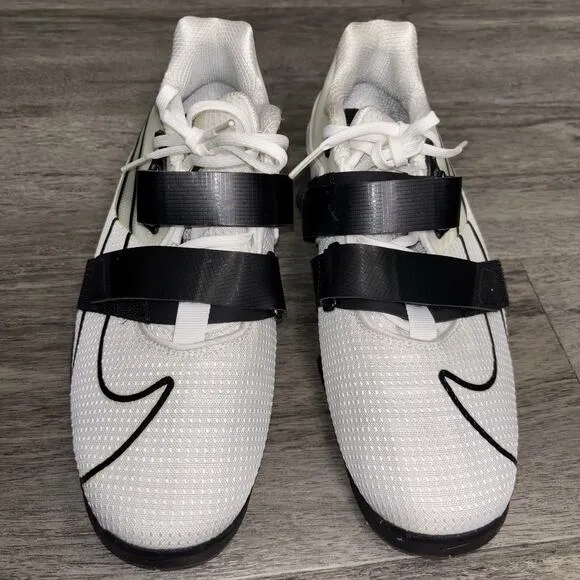 Nike Romaleos 4 Men’s Size 12 White/Black Weightlifting Shoes CD3463-101
