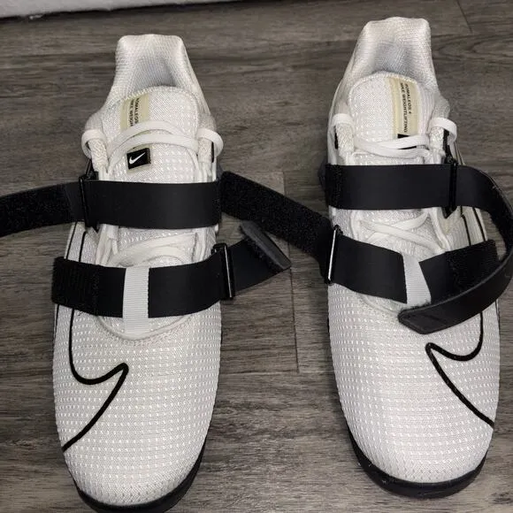 Nike Romaleos 4 Men’s Size 12 White/Black Weightlifting Shoes CD3463-101