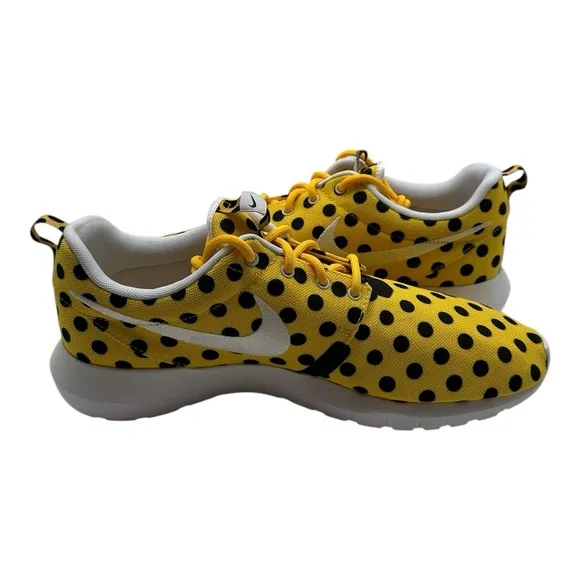 Nike Roshe Run NM QS Shoes Mens 10.5 Yellow Polka Dot Pack Sneakers 810857-700