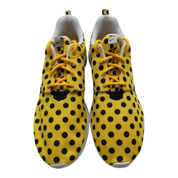 Nike Roshe Run NM QS Shoes Mens 10.5 Yellow Polka Dot Pack Sneakers 810857-700