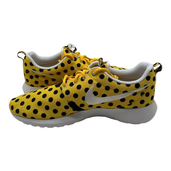 Nike Roshe Run NM QS Shoes Mens 10.5 Yellow Polka Dot Pack Sneakers 810857-700