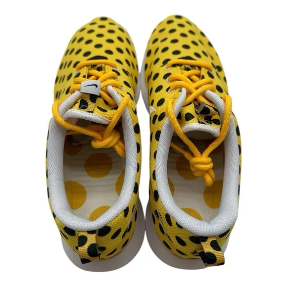 Nike Roshe Run NM QS Shoes Mens 10.5 Yellow Polka Dot Pack Sneakers 810857-700