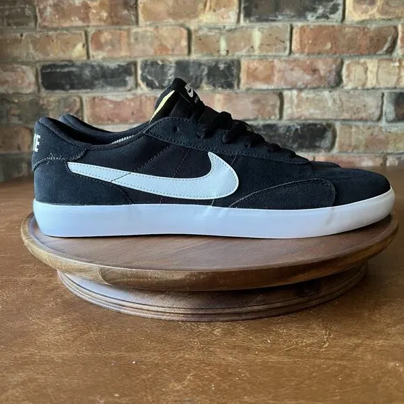 Nike SB Heritage Vulc Black White Skate Sneaker Shoes CD5010-003 Men's Size 10.5