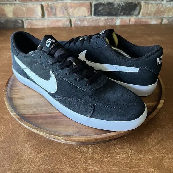Nike SB Heritage Vulc Black White Skate Sneaker Shoes CD5010-003 Men's Size 10.5