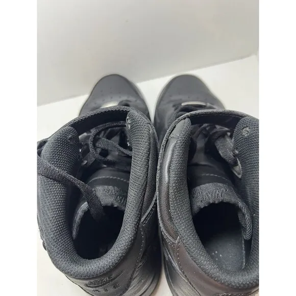 NIKE Shoes Mens 10 Air Force 1 Mid 07 Triple Black Sneakers CW2289-001