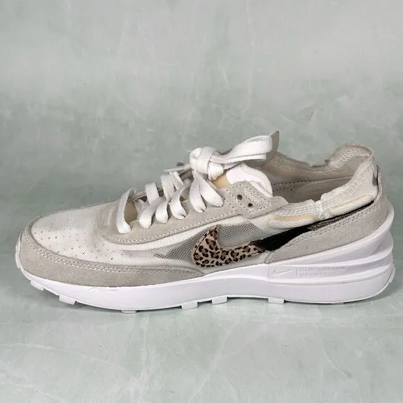 Nike Shoes Women’s Size 7.5 Waffle One SE Leopard White Sneakers DJ9776-100