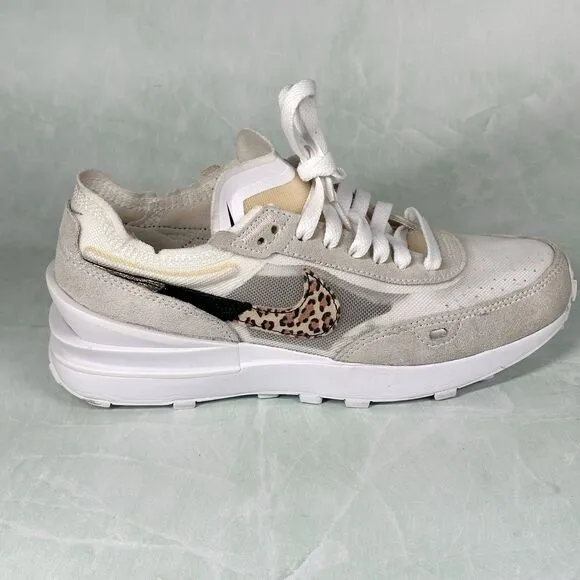 Nike Shoes Women’s Size 7.5 Waffle One SE Leopard White Sneakers DJ9776-100