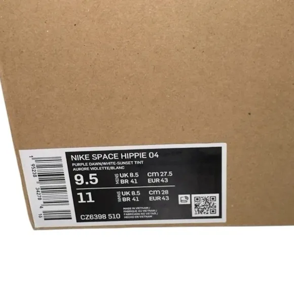 Nike SPACE HIPPIE 04 Mens Running Shoes Purple Dawn CZ6398 510 Size 9.5