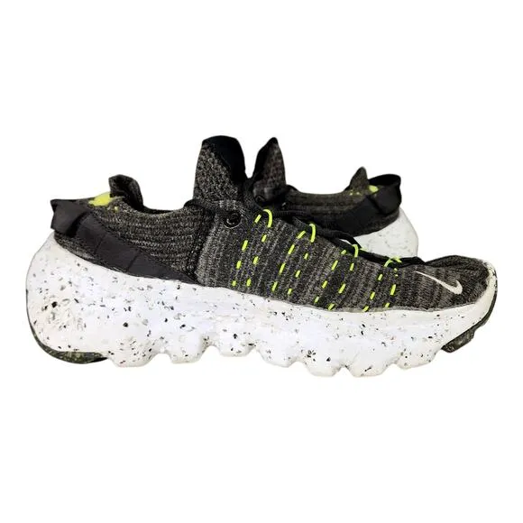 Nike Space Hippie 04 Running Shoes sz 8.5 Mens Black Volt White Green CZ6398-010