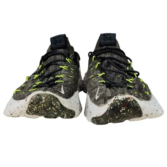 Nike Space Hippie 04 Running Shoes sz 8.5 Mens Black Volt White Green CZ6398-010