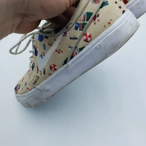 Nike Stefan Janoski Zoom Sneakers 7.5 Mens Beach Day Lace Up Shoes Tan