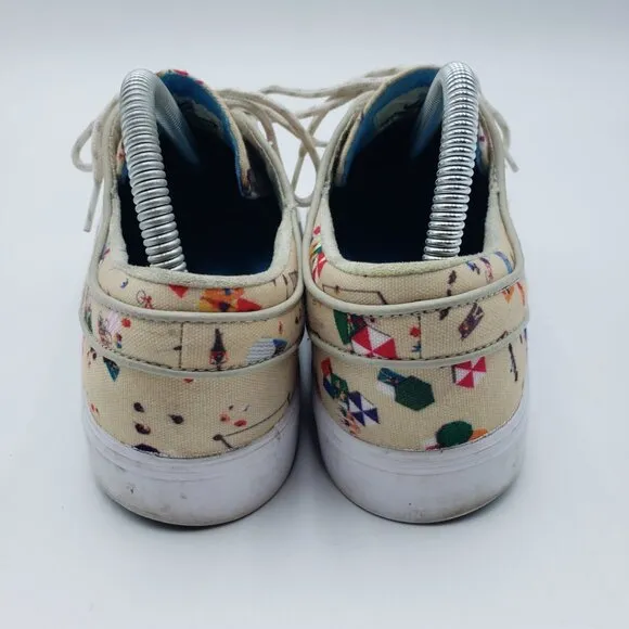 Nike Stefan Janoski Zoom Sneakers 7.5 Mens Beach Day Lace Up Shoes Tan