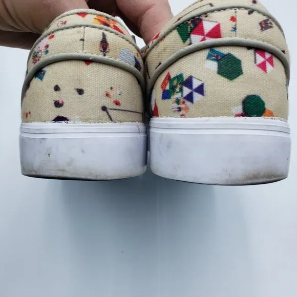 Nike Stefan Janoski Zoom Sneakers 7.5 Mens Beach Day Lace Up Shoes Tan
