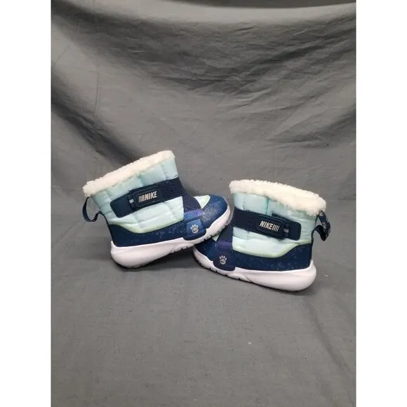 Nike Toddler's Flex Advanced SE Boots Slip-On Blue/ Silver Size 8 NEW IN BOX!