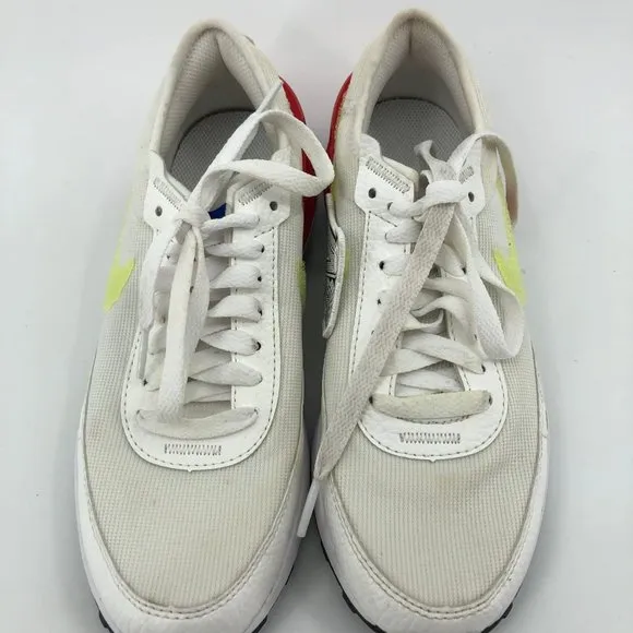 Nike White Red Athletic Sneakers | Breathable Comfort