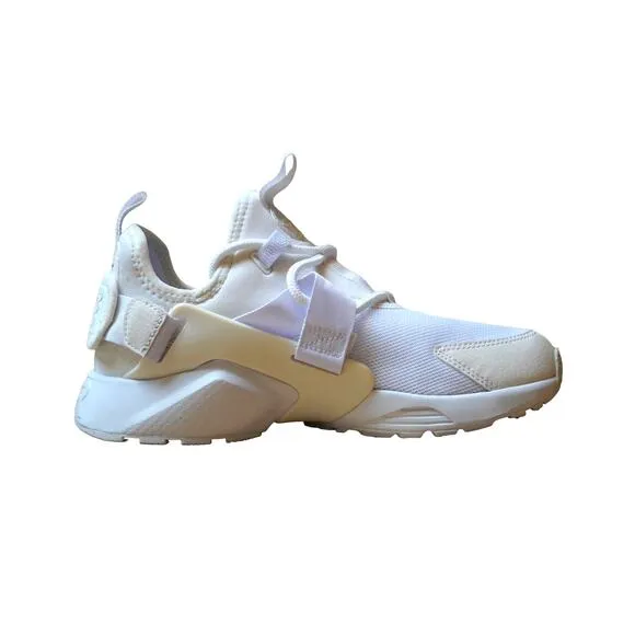 Nike Womens Air Huarache City Running Shoes Ivory AH6804-100 Slip On Strap 7M
