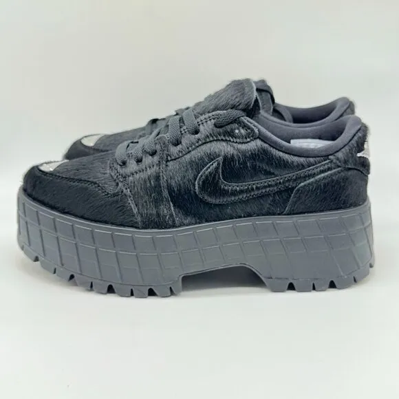 Nike Womens Air Jordan 1 Brooklyn Low Black Shoes Sz 9 NEW Platform IB7210-006
