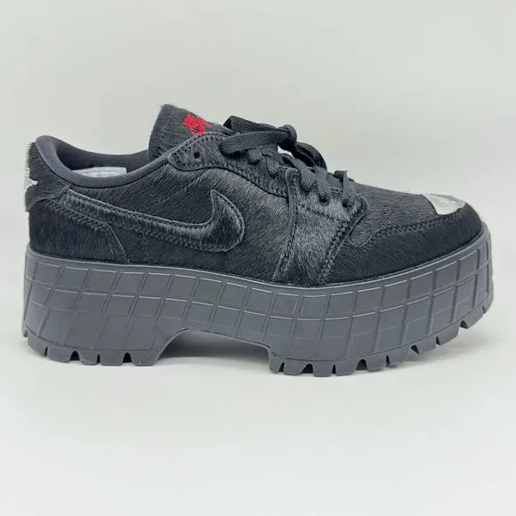 Nike Womens Air Jordan 1 Brooklyn Low Black Shoes Sz 9 NEW Platform IB7210-006