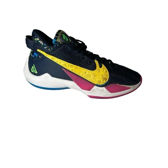 Nike Womens Size 8.5 Kids 7y Zoom Freak 2 Basketball Sneakers Shoes HTF Colorway