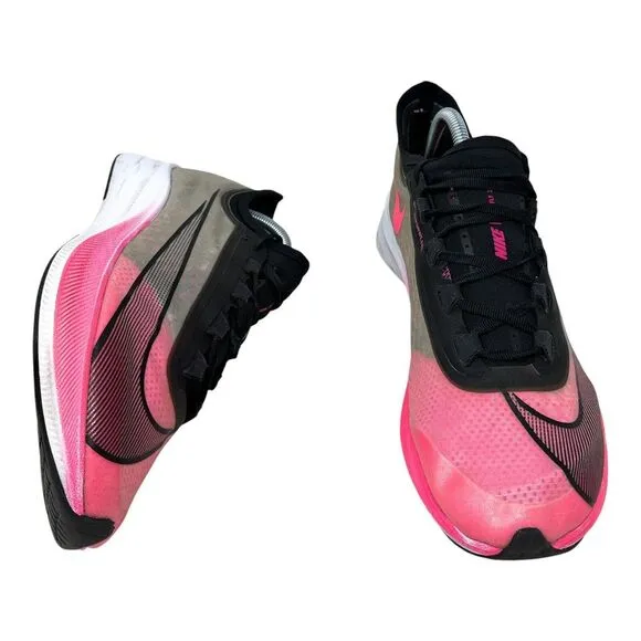 Nike Zoom Fly 3 VaporWeave‎ Pink Blast Men's Size 9 Running Shoes AT8240-600