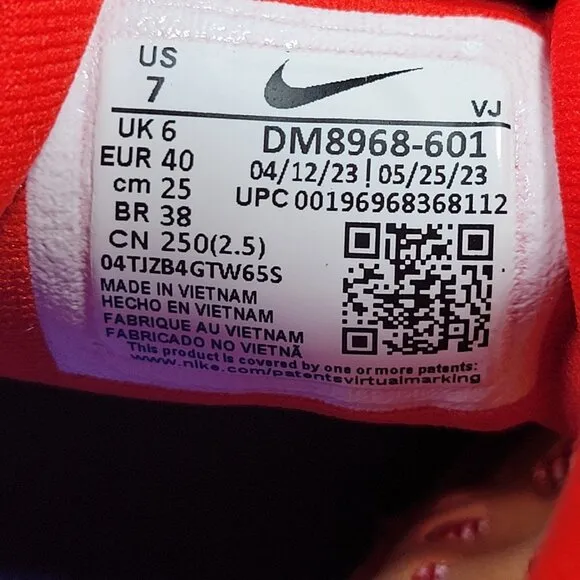 Nike Zoom Fly 5 Zoom X Mens 7 Red Running Shoes Lightweight Push Limits Break B