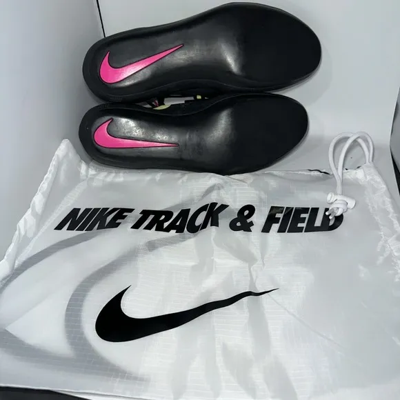 Nike Zoom Rotational 6 Black Throwing Shoes W/ Track Bag 685131-004 Men's 10.5