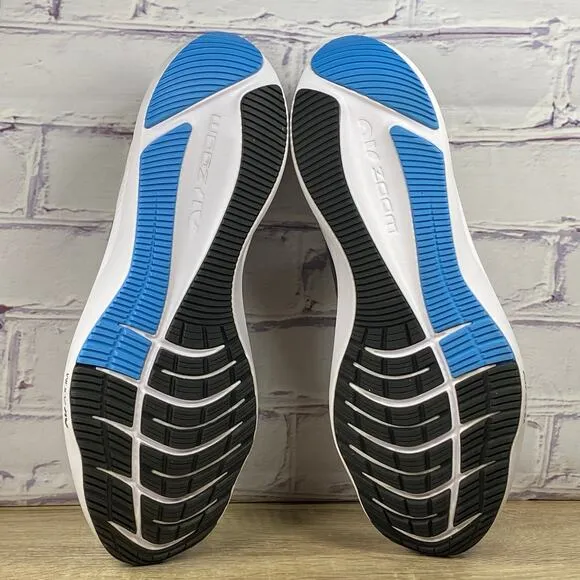 Nike Zoom Winflo 8 Grey Black Blue Running Shoes Men's Size 14 Athletic Sneakers