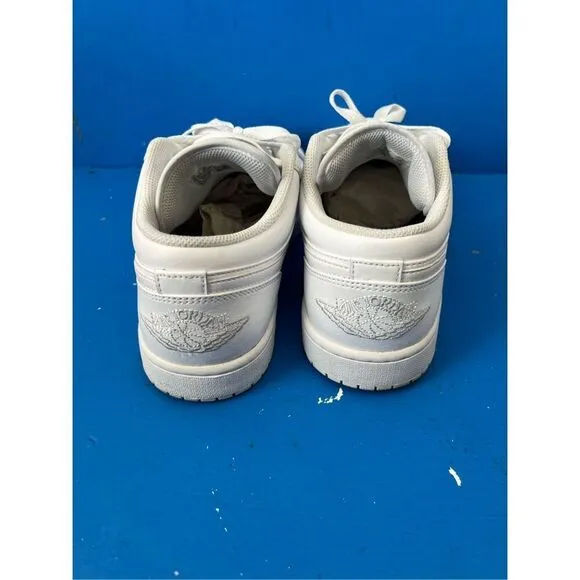 Nike Air Jordan 1 Low Triple White Shoes Sneakers 2022 553558-136 Mens Size 10.5