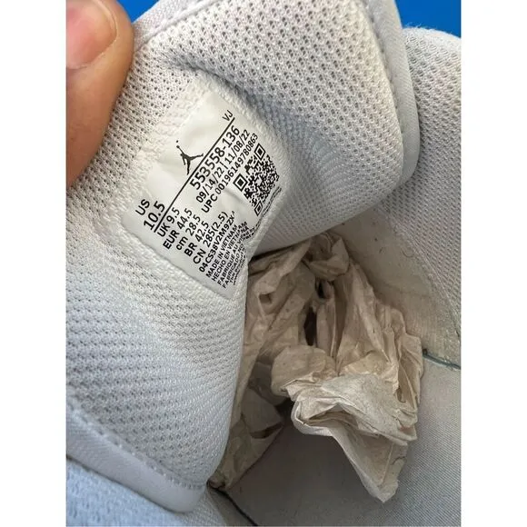 Nike Air Jordan 1 Low Triple White Shoes Sneakers 2022 553558-136 Mens Size 10.5