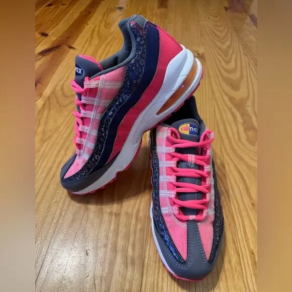 Nike Air Max 95 (GS) Hot Pink Dark Purple Running Shoes Women’s SZ 8.5 Youth 7Y