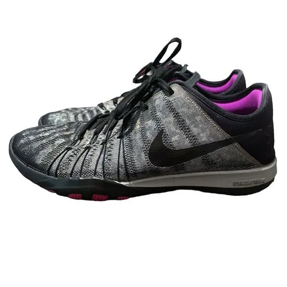 Nike Free TR 6 Training Shoes - Metallic Silver/Violet