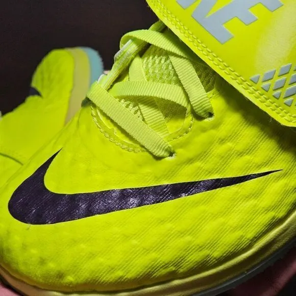 Nike High Jump HJ Elite Track Spikes Shoes Volt Mint Black Women's 6.5 DR992-700
