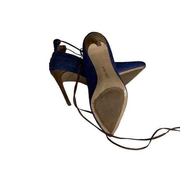 Nine West Nwebba Pointed-Toe pump,  corset-style heel with Slender Ankle, 8M