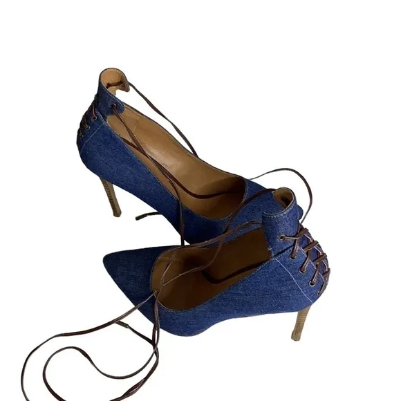 Nine West Nwebba Pointed-Toe pump,  corset-style heel with Slender Ankle, 8M