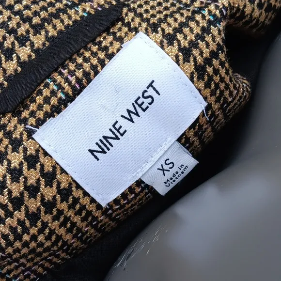 NINE WEST (VIETNAM) LADIES DOUBLE-BREASTED HOUNDSTOOTH LUX BLAZER