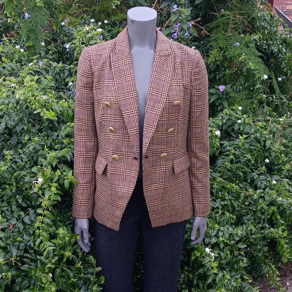 NINE WEST (VIETNAM) LADIES DOUBLE-BREASTED HOUNDSTOOTH LUX BLAZER