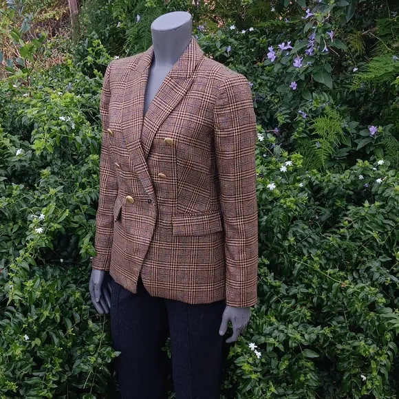 NINE WEST (VIETNAM) LADIES DOUBLE-BREASTED HOUNDSTOOTH LUX BLAZER