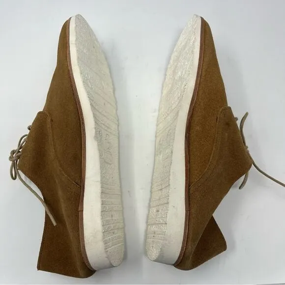 Nisolo Sedona Lightweight Derby Travel Shoes Tan Brown Womens Size 8.5