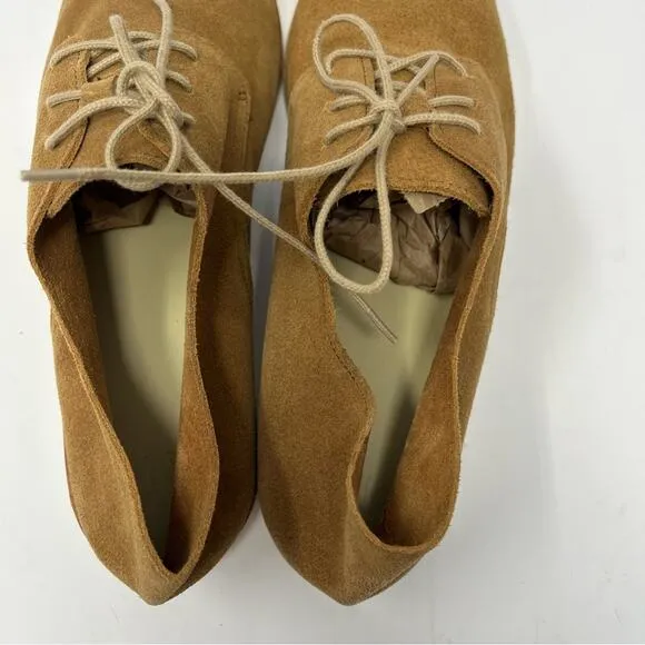 Nisolo Sedona Lightweight Derby Travel Shoes Tan Brown Womens Size 8.5