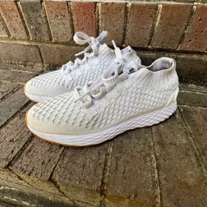 NOBULL Diamond Knit Runner Lightweight Breathable Shoes White Womens 8 Mens 6.5