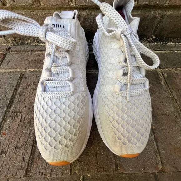 NOBULL Diamond Knit Runner Lightweight Breathable Shoes White Womens 8 Mens 6.5