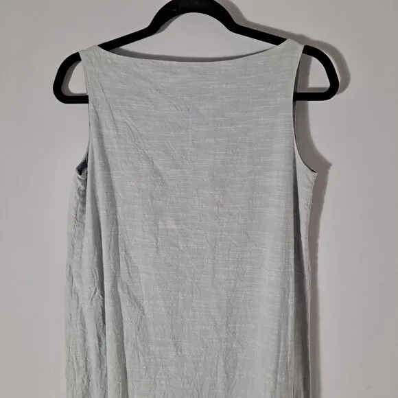 Noemiah Sleeveless Boho Tank Dress Boho Textured High Low Art Ruffle